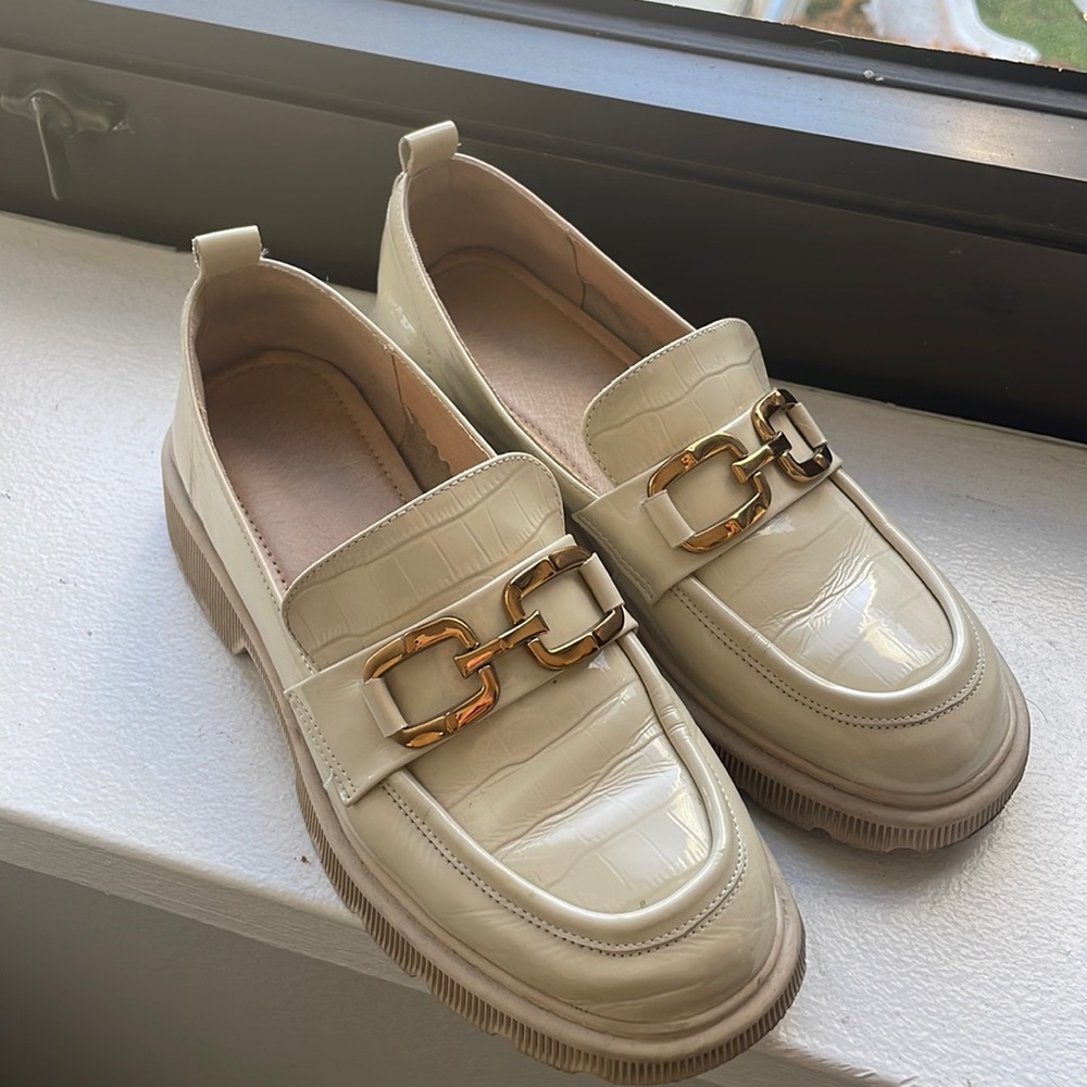 Beige Loafers